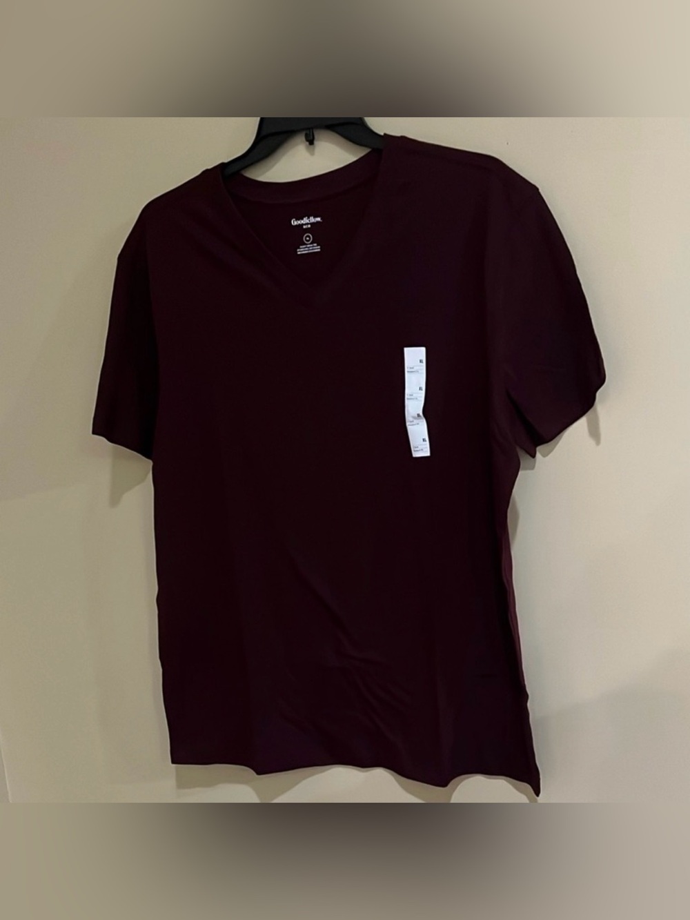 XXL Burgundy V-Neck Top by Goodfellow & Co